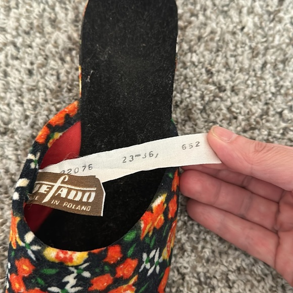 Slippers velour made in Poland size 36 European (23 cm long) - Picture 6 of 7